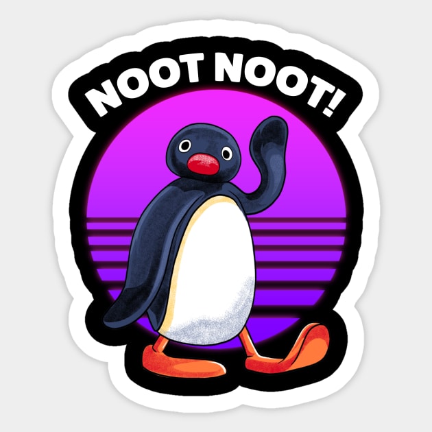 Pingu Noot Noot Meme Sticker by milatees